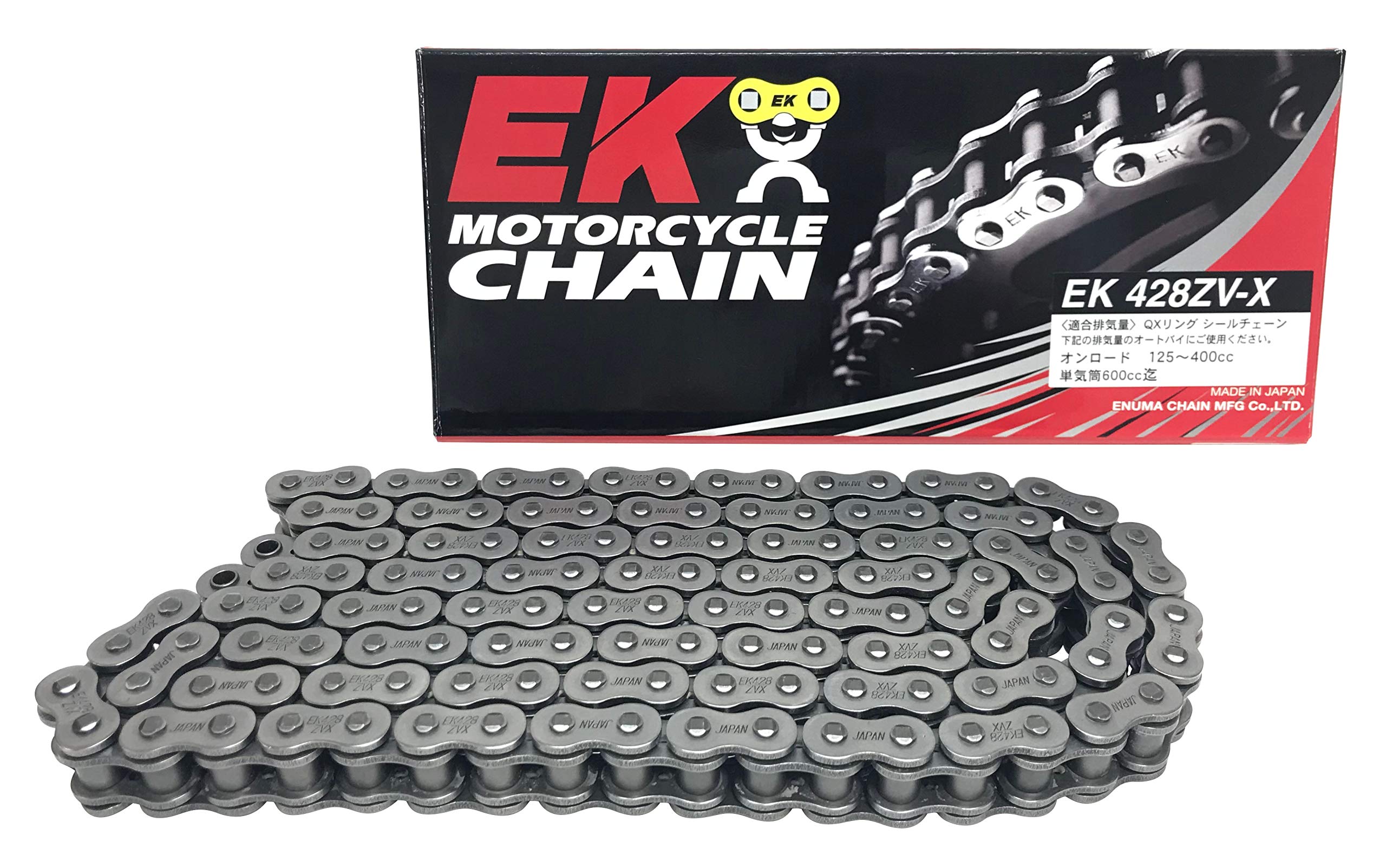 EK Chain 428 ZVX 122L Steel