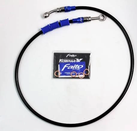 Faito Brake Hose Titanium Blue 85cm