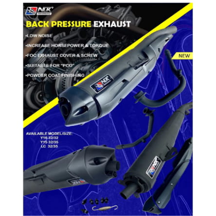 NLK EXHAUST BACK PRESSURE